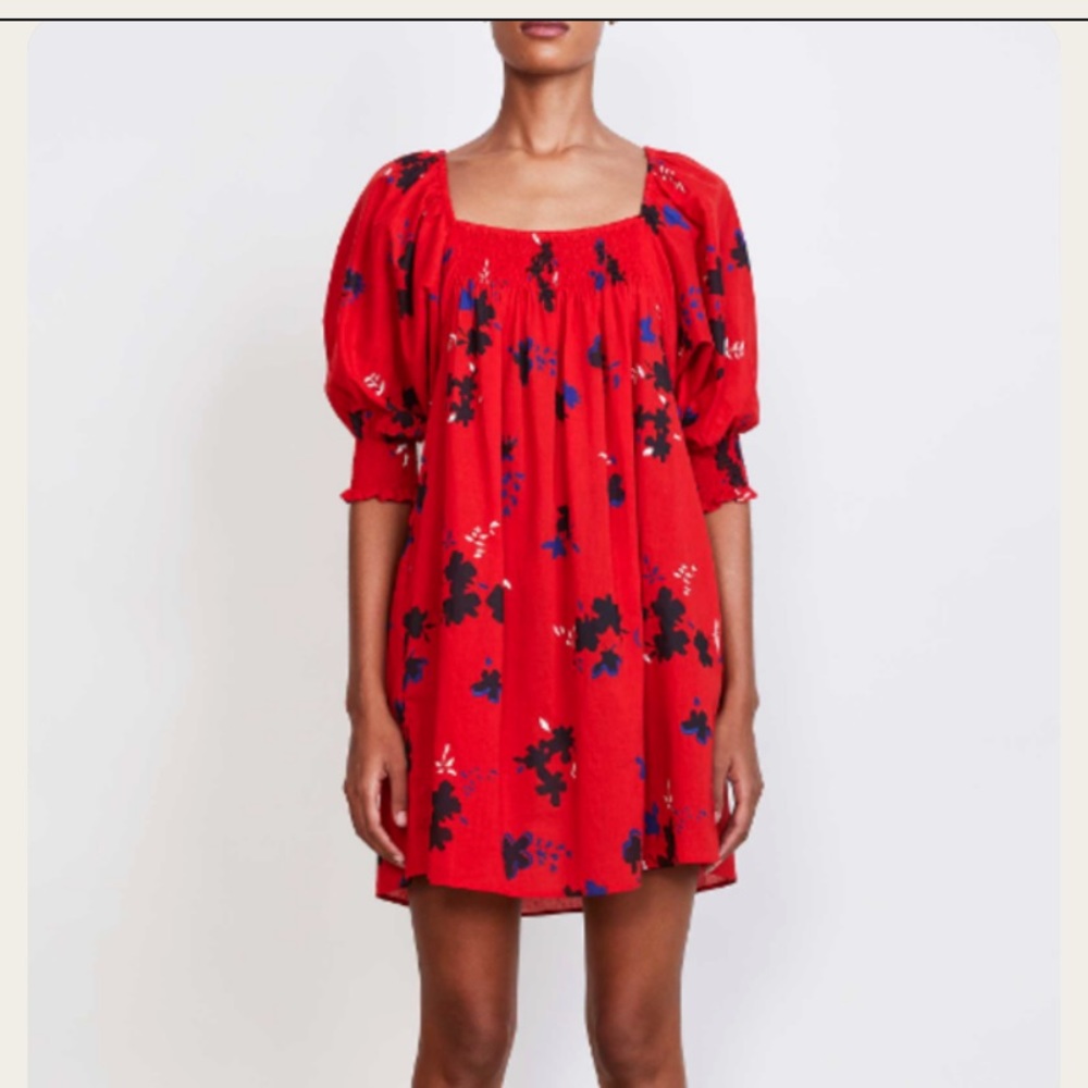 Apiece apart aster floral inacea dress
